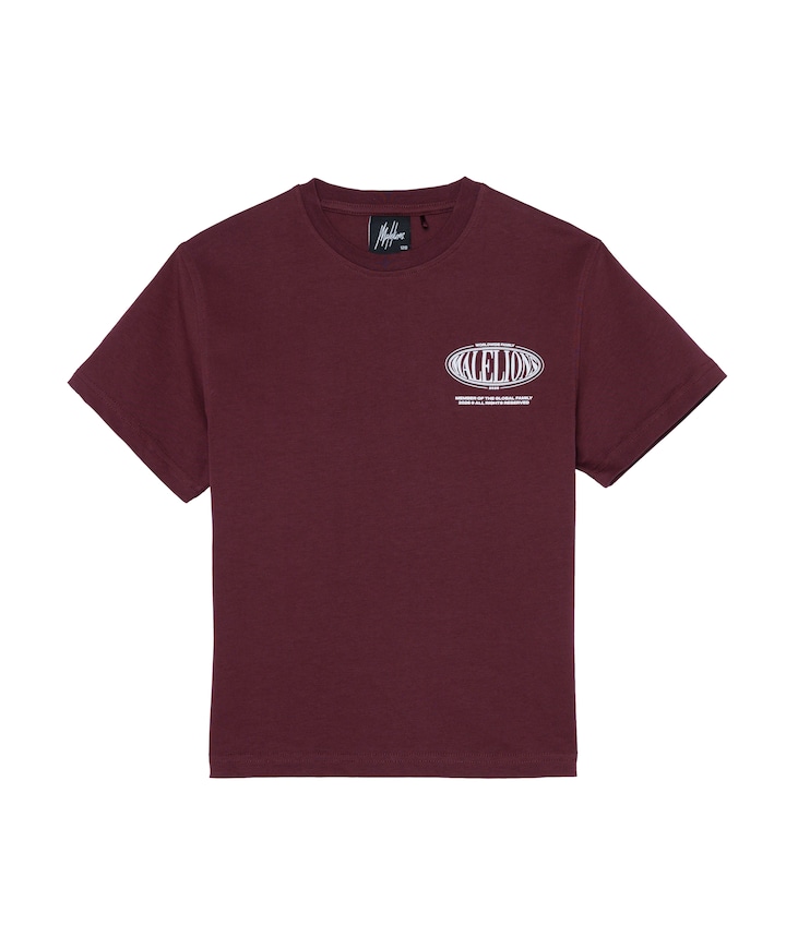 Jongens T-shirt bordeaux