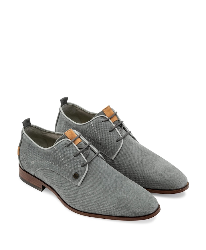GREG WALL SUE heren veterschoenen grijs