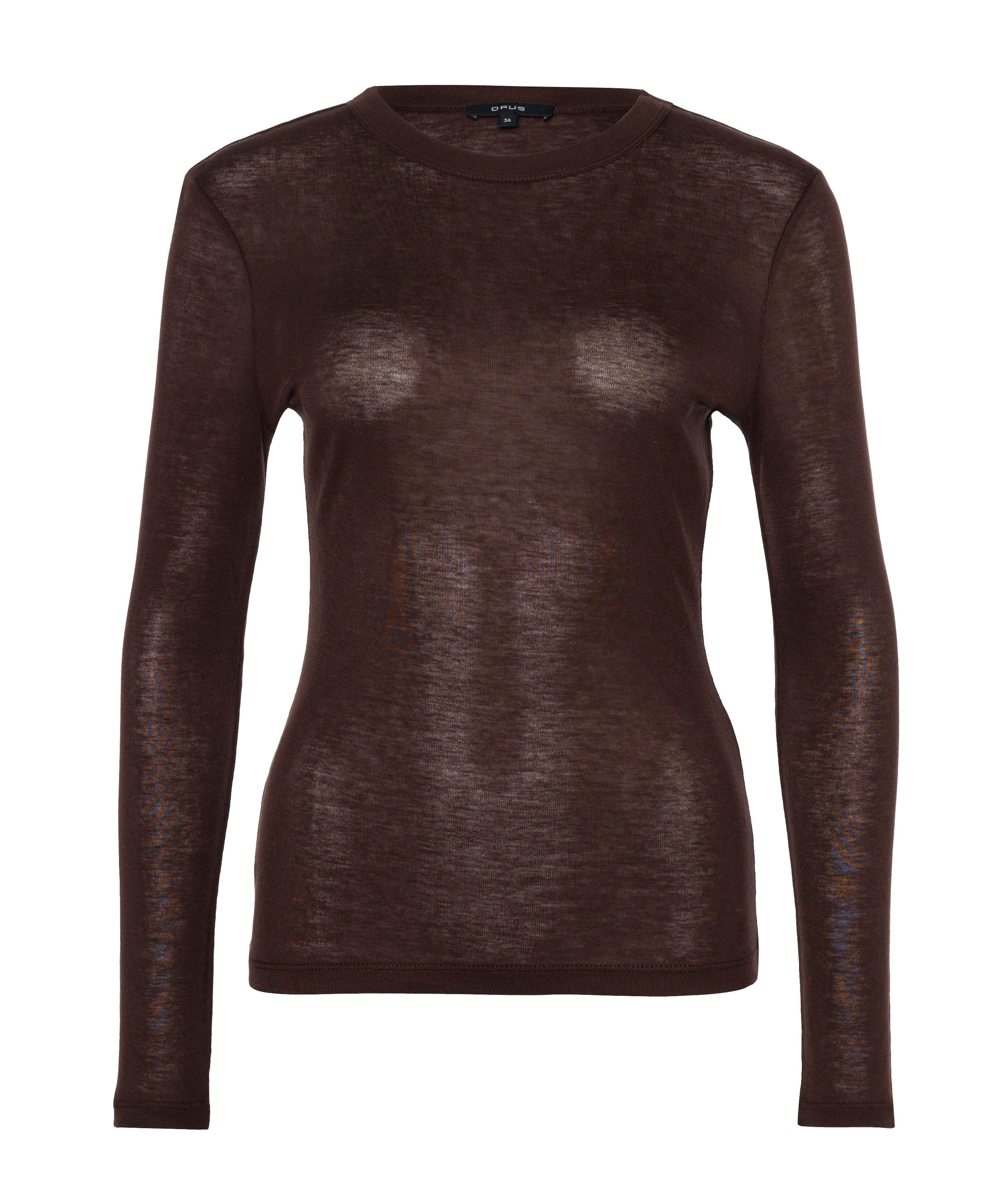 Dames longsleeve bruin