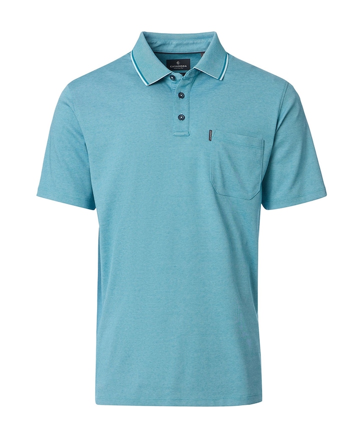 Heren polo blauw