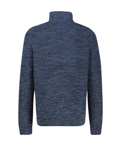 Heren trui met rits blauw