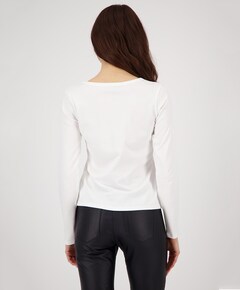 Dames longsleeve ecru