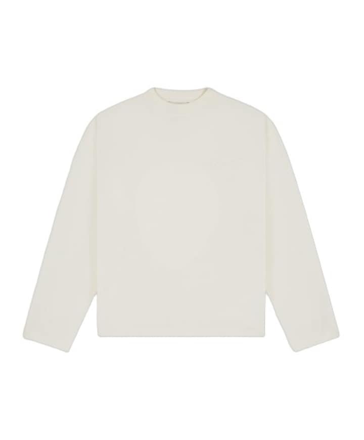 Uniseks longsleeve ecru