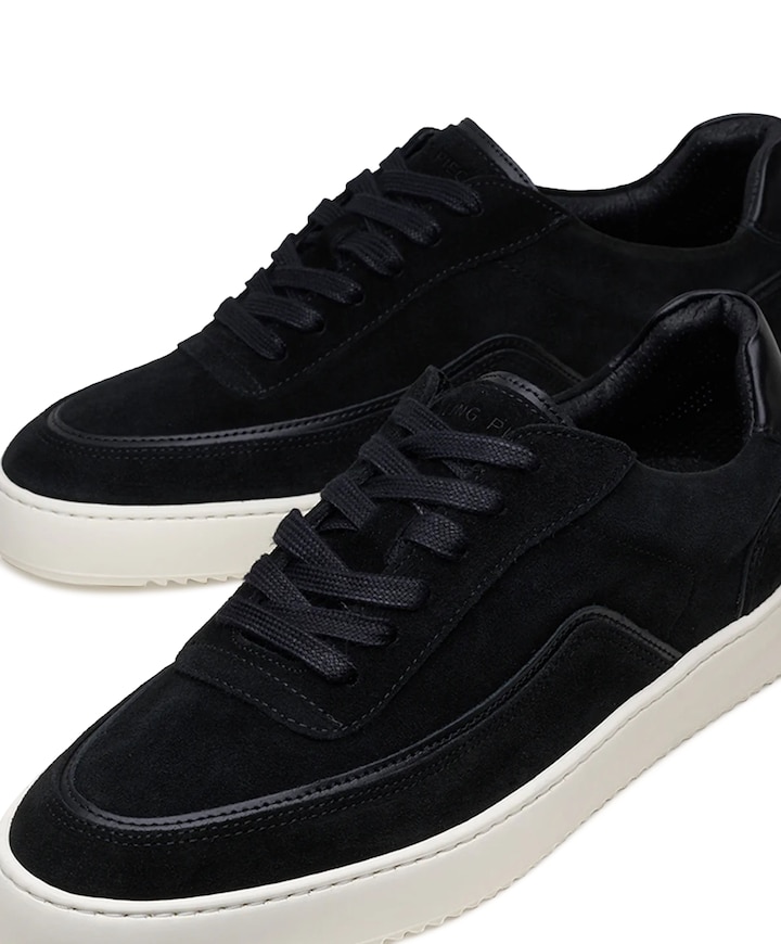 Mondo Stack Suede heren sneakers zwart