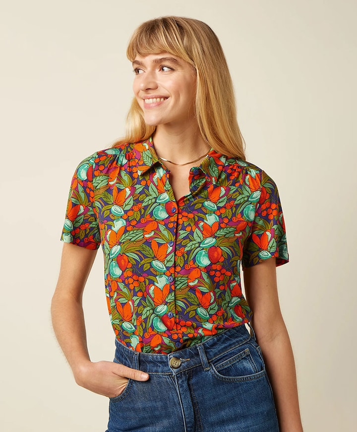 Dames blouse multicolor