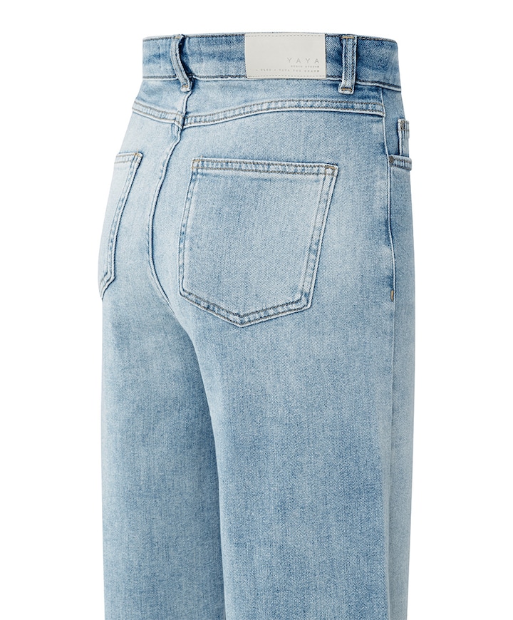 Loose fit hw broek blauw