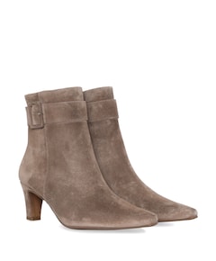 dames enkellaarzen beige
