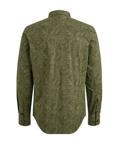 Heren overhemd lange mouw groen