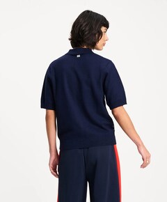 Dames polo blauw