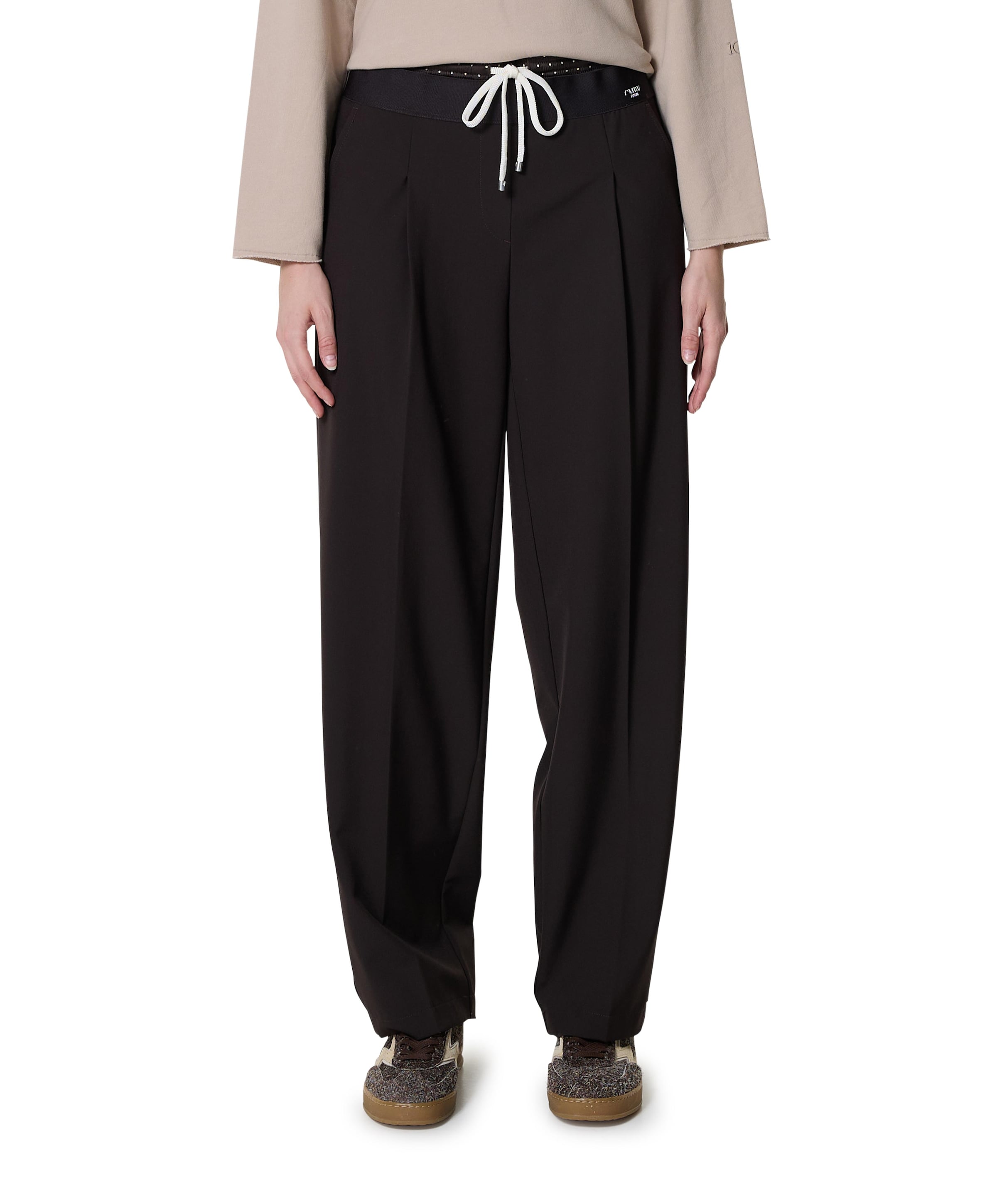 Eva double jogg broek bruin