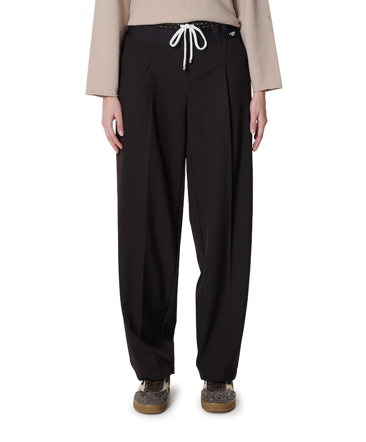 Eva double jogg broek bruin