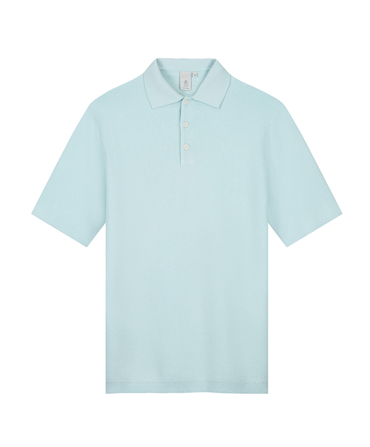 Heren polo blauw