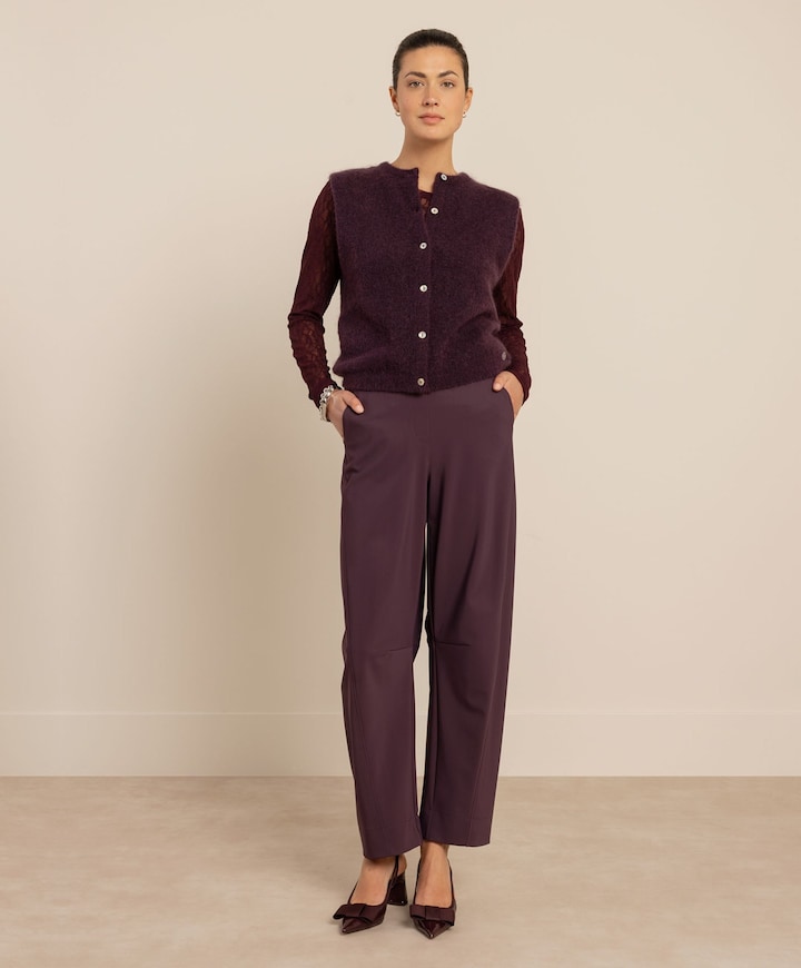 Dames longsleeve bordeaux