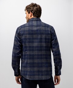 Heren overshirt blauw