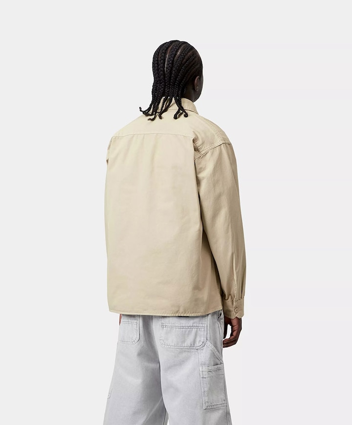 Heren overshirt beige