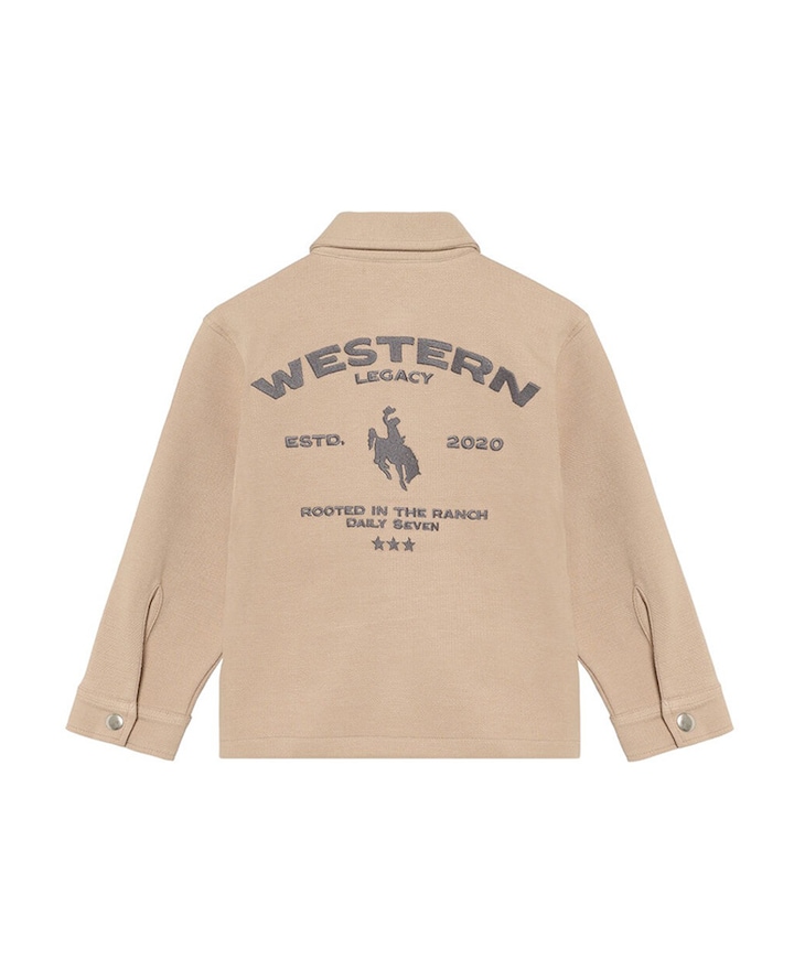 Jongens overhemd lange mouw beige