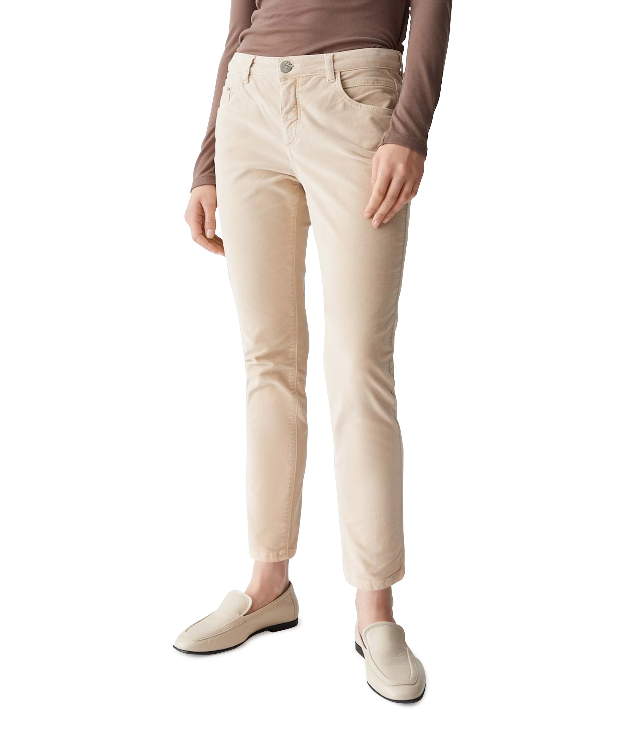 Elma cozy dames broek beige