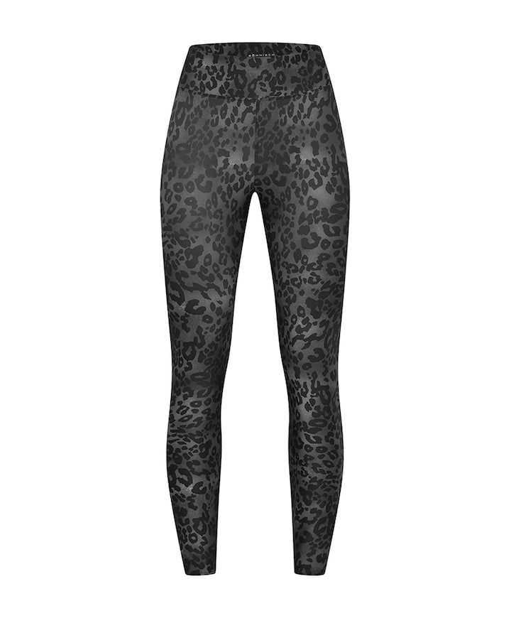 Printed High Waist tight grijs