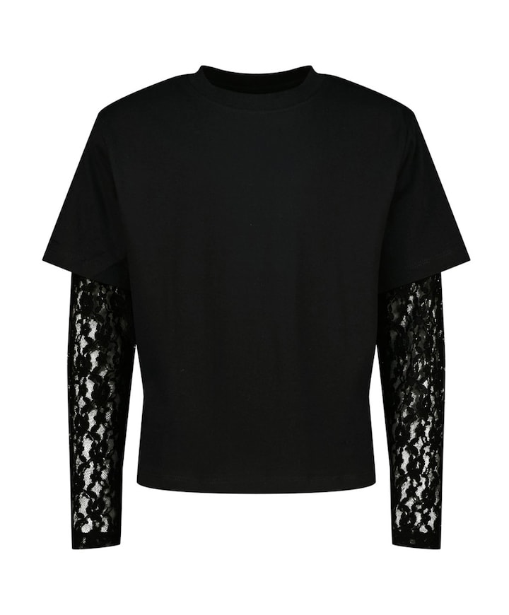 Meisjes longsleeve zwart