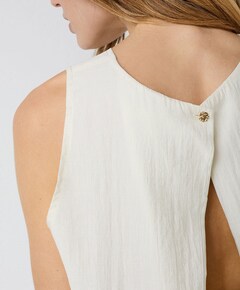 Dames top ecru