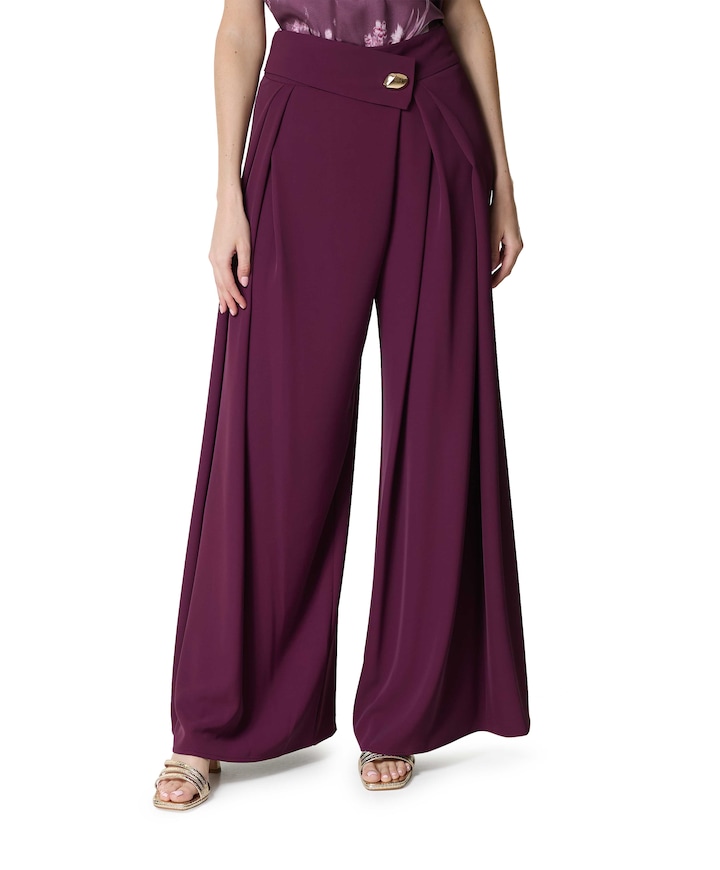 BACI PAREO.F001-P - Pantalone dames broek bordeaux
