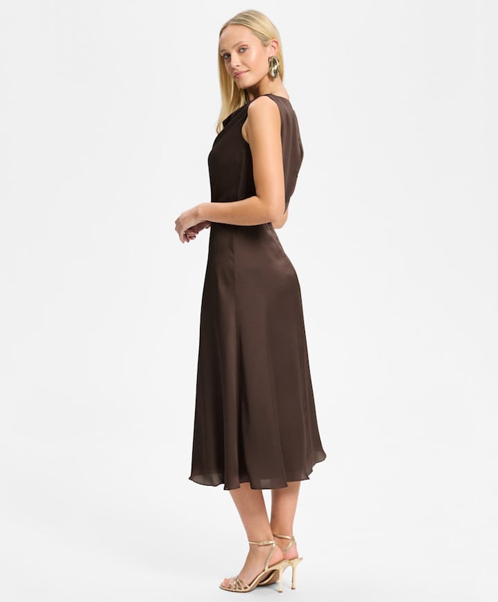 Dames jurk bruin