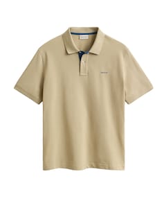 Heren polo beige