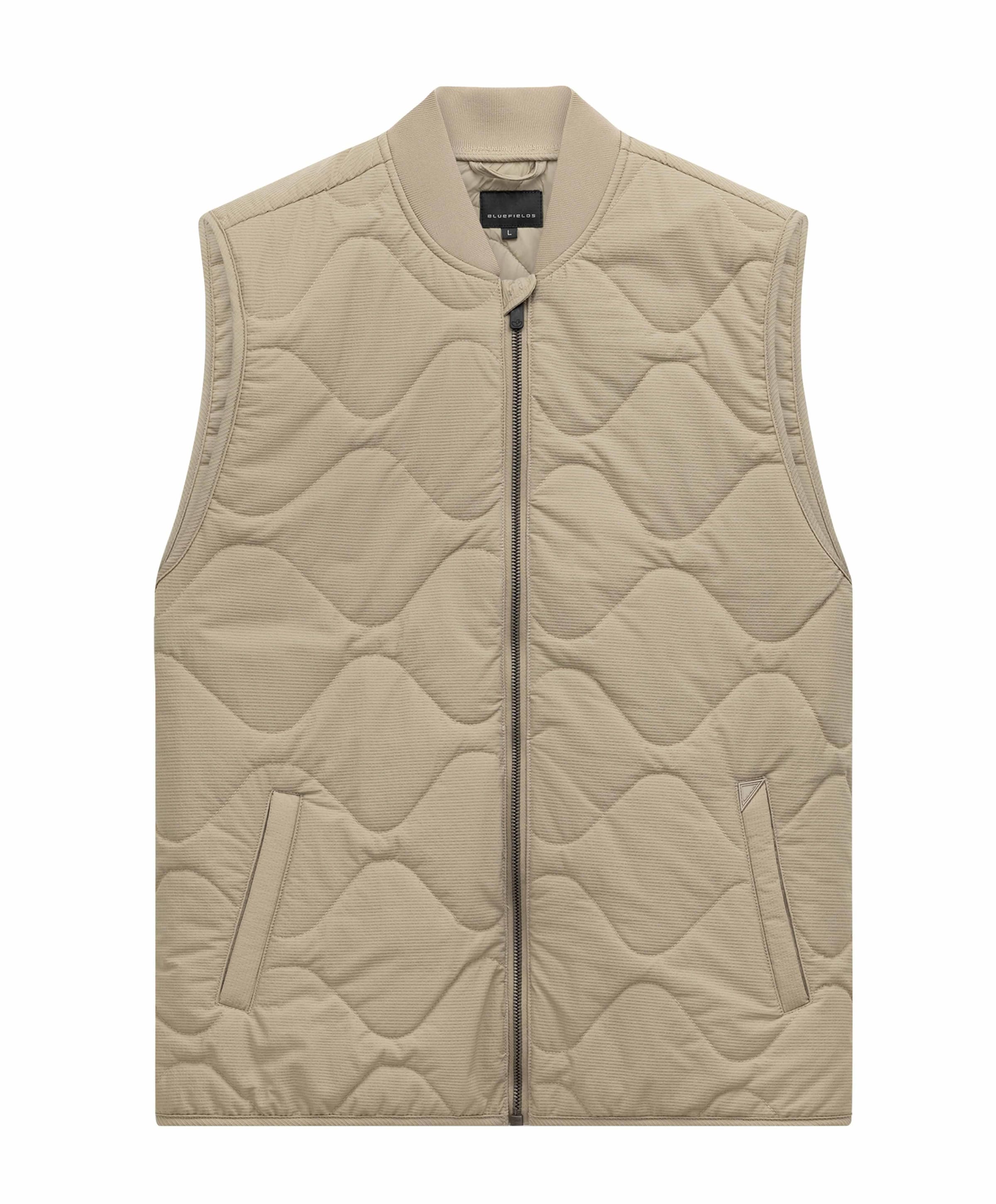 Heren bodywarmer beige