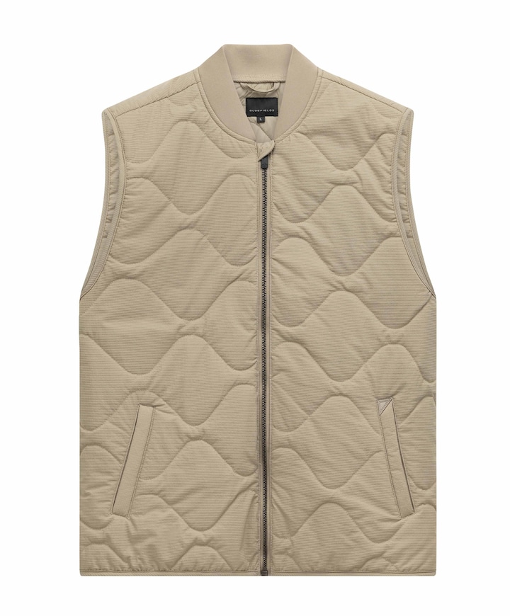 Heren bodywarmer beige
