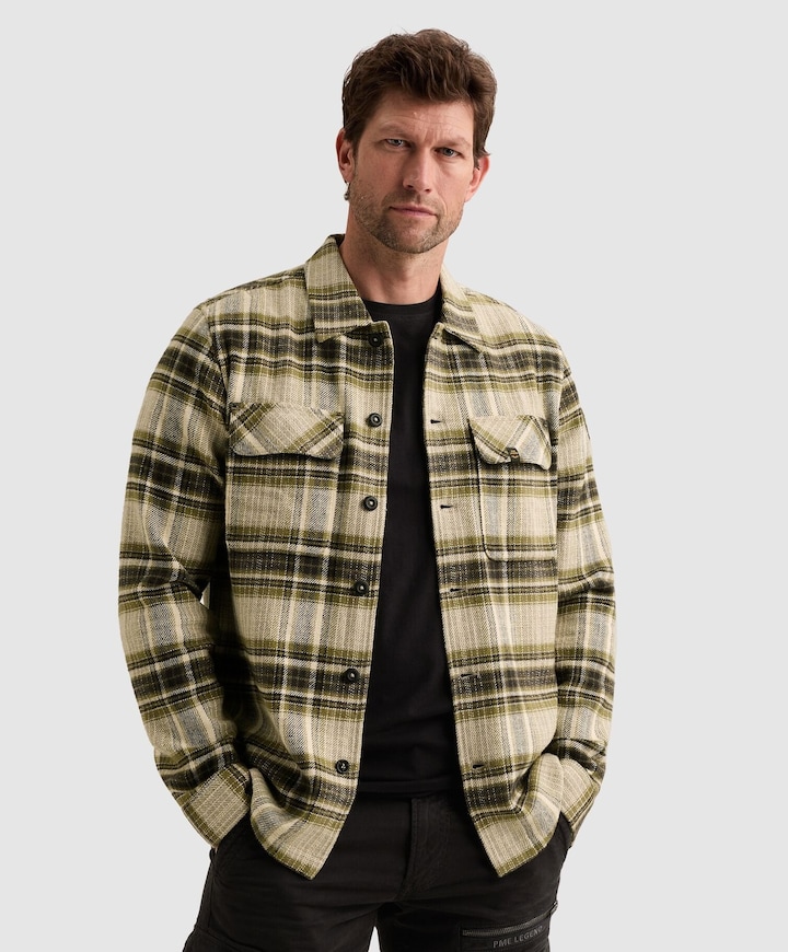 Heren overshirt groen