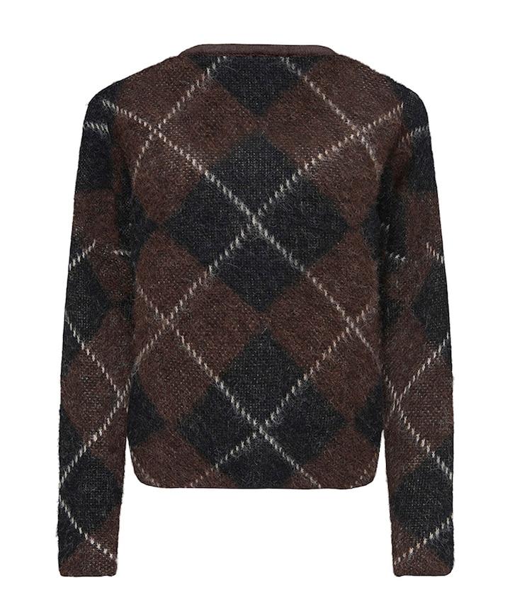 Dames vest bruin