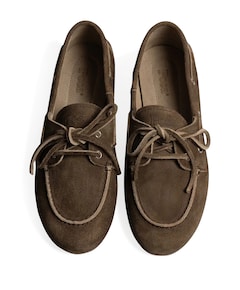 dames mocassins bruin