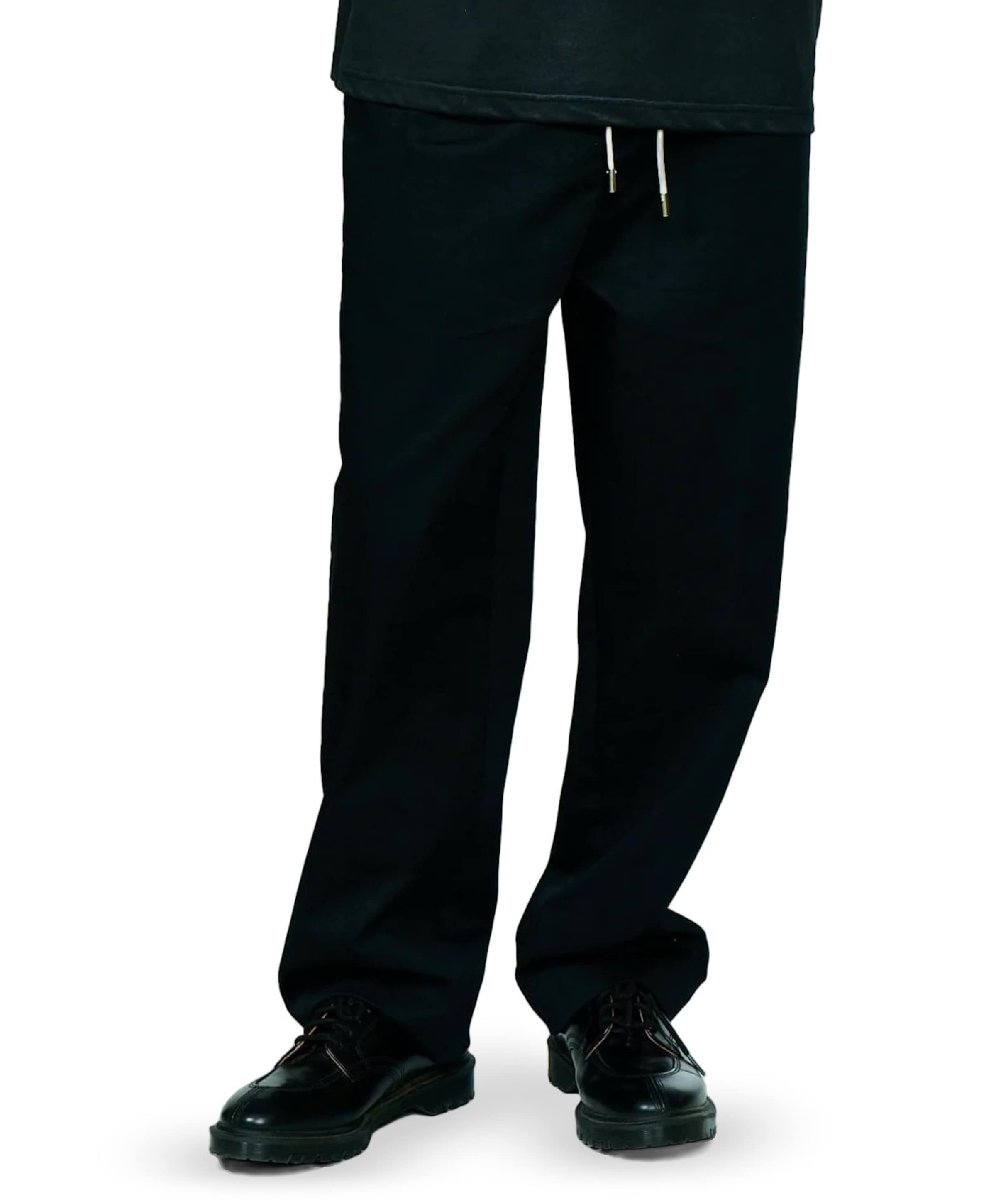 Cotton Twill Pant heren pantalon zwart