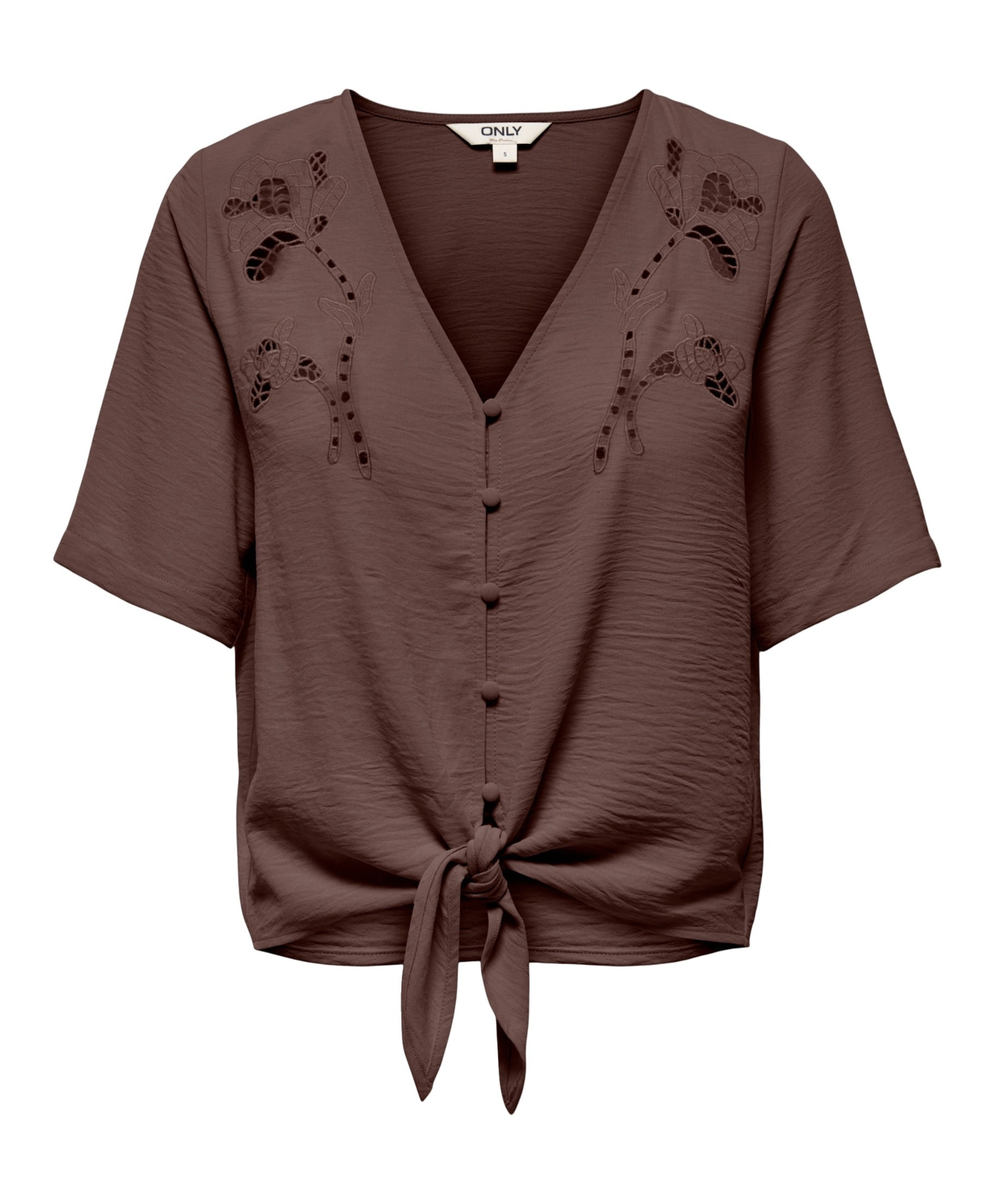Dames blouse bruin