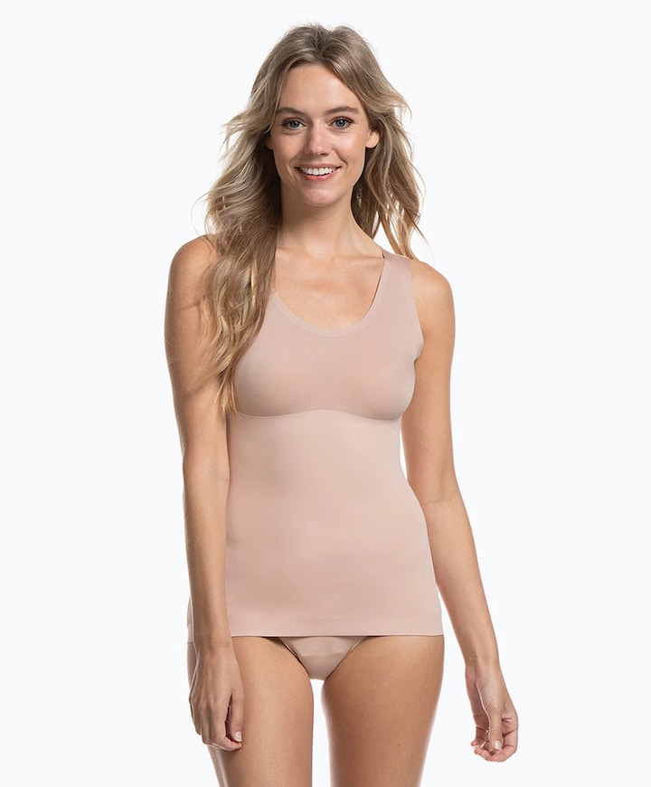 Dames shapewear top beige
