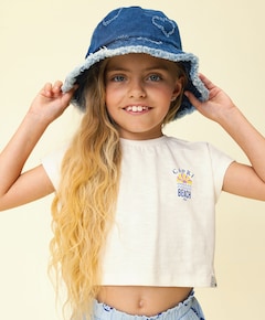 Meisjes T-shirt ecru