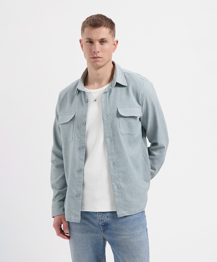 Heren overshirt groen