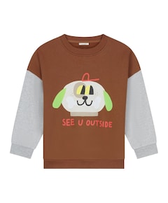 Uniseks sweater bruin