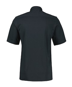 Heren overhemd korte mouw blauw