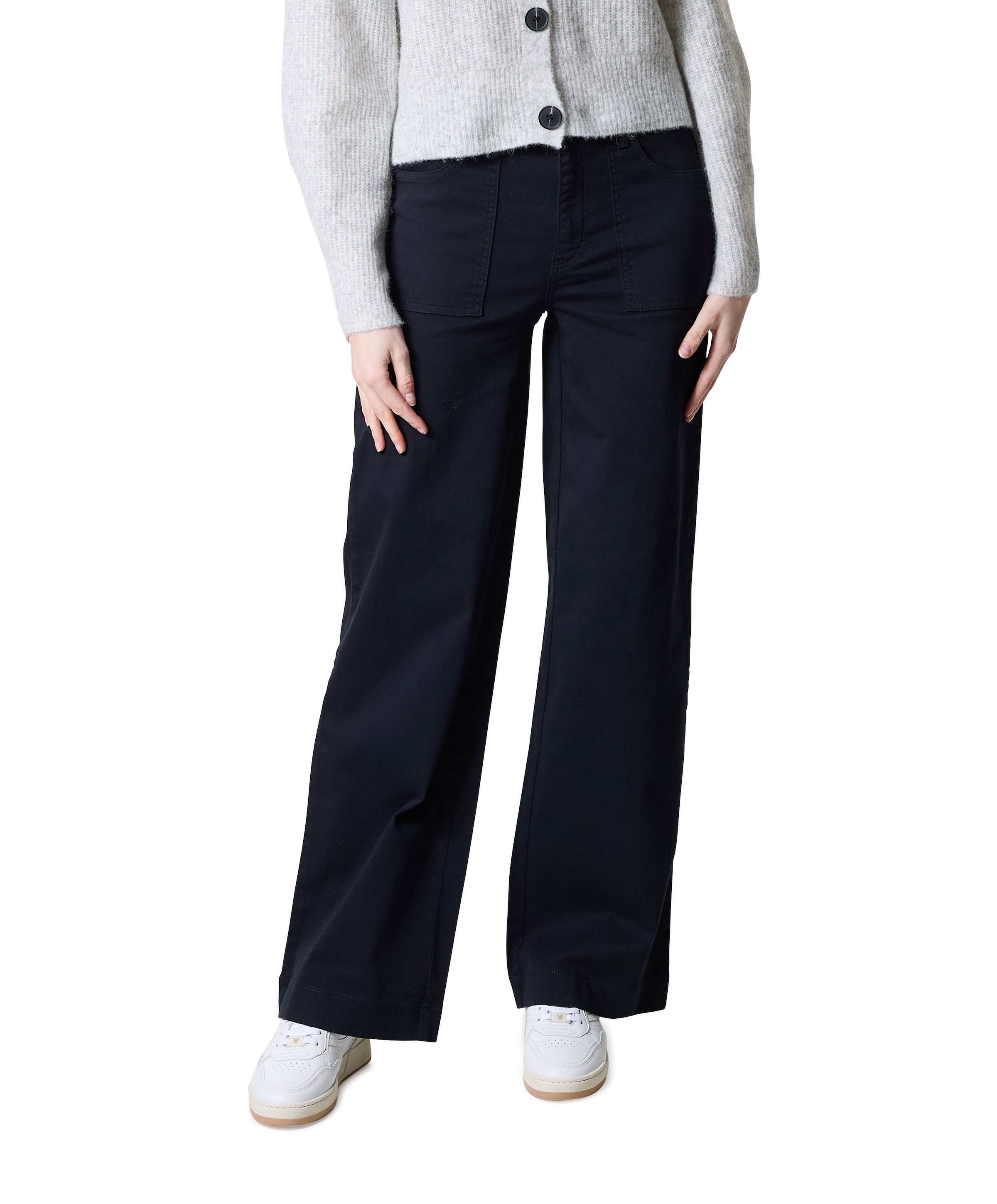 WIDE dames pantalon blauw