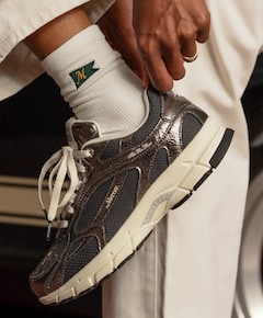 The Re-Run Cracked dames sneakers grijs