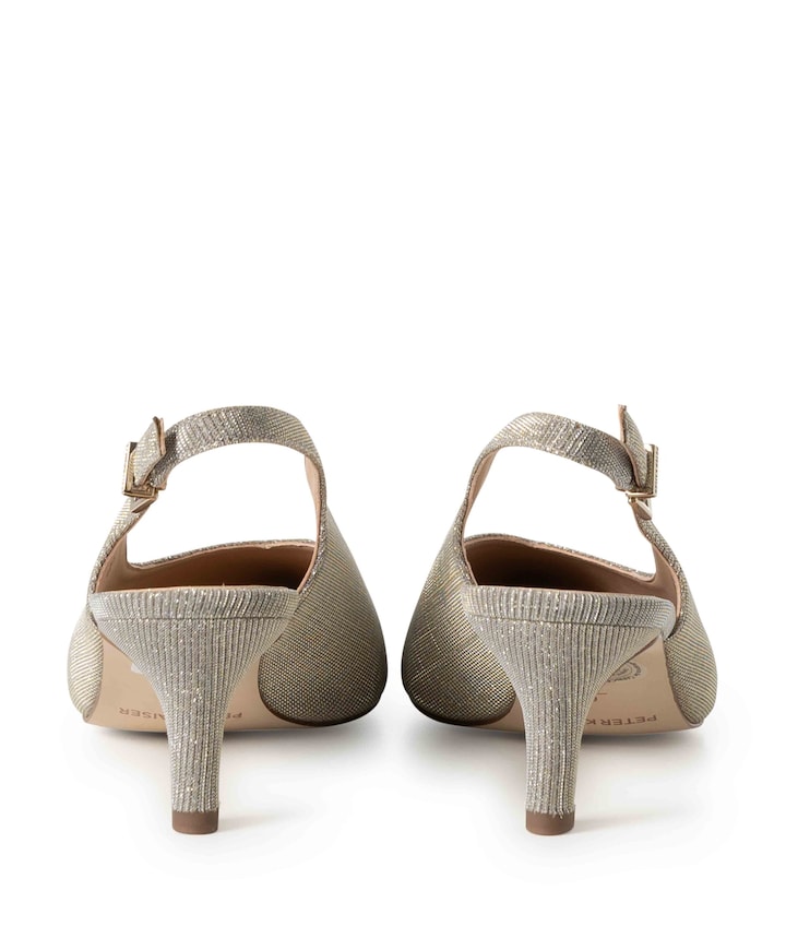 Women Sling dames slingbacks goud