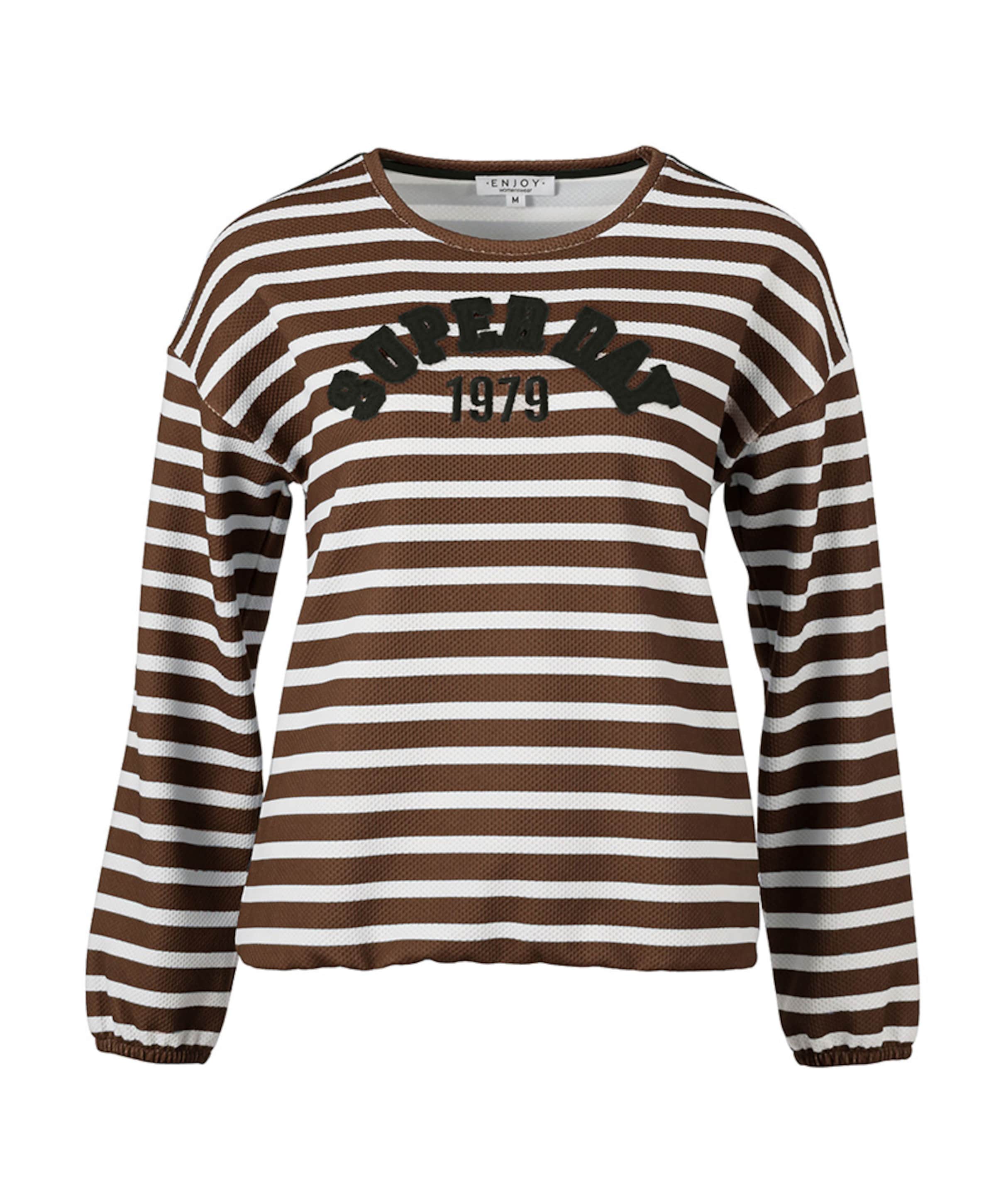 Dames longsleeve bruin