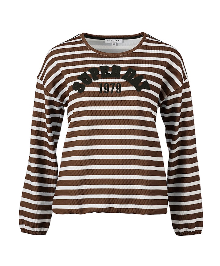 Dames longsleeve bruin
