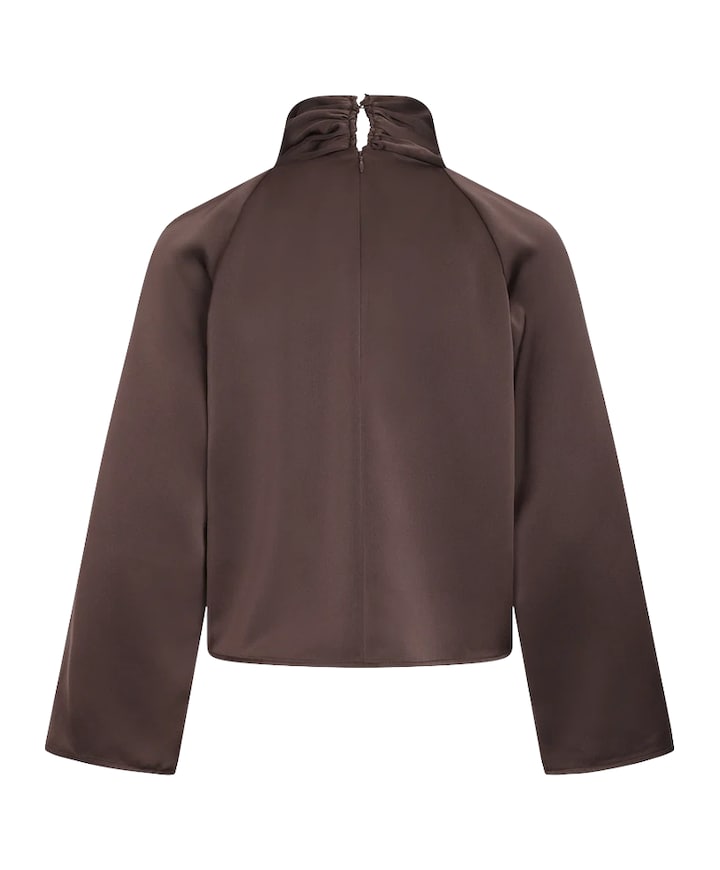 Dames blouse bruin