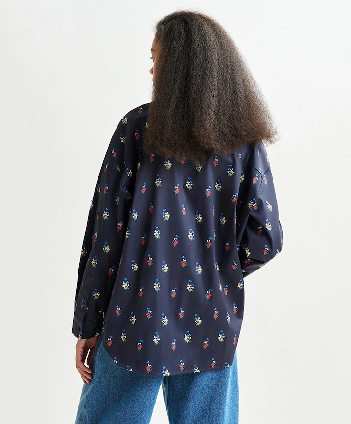 Blouse blauw