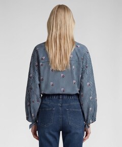Dames blouse blauw