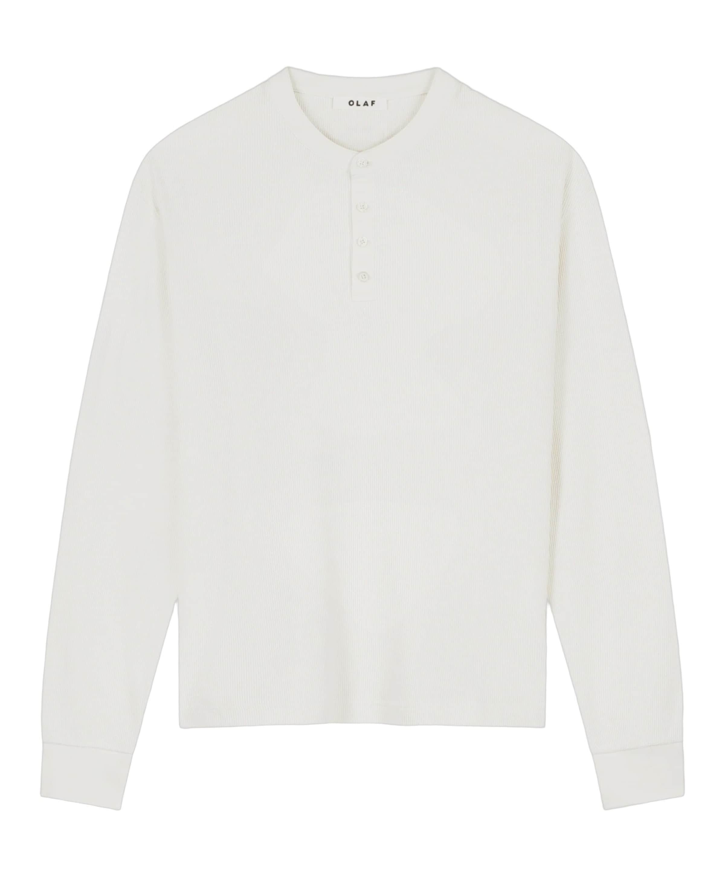 Heren longsleeve ecru