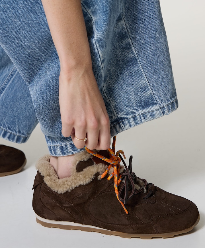 dames sneakers bruin