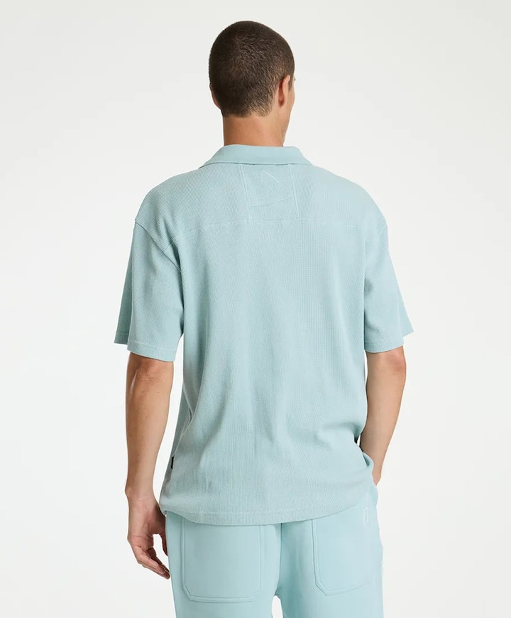 Heren polo blauw